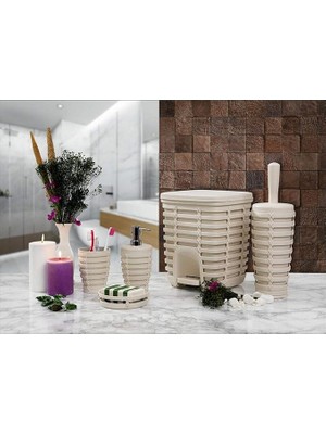 M-SAS06-09 Palm 5 Li Banyo Seti, Bej