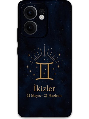 Gramaphone Oppo Reno 13F 5g Uyumlu Ikizler Burcu Desenli Telefon Kılıfı + Ekran Koruyucu - 5770