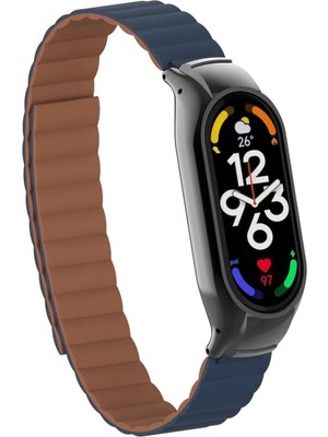 Mena Rise Ile Uyumlu Mi Band 7 Krd-69 Kordon Saks Mavi-