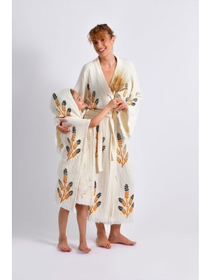 Golden Wheat Anne Çocuk Kimono Panço