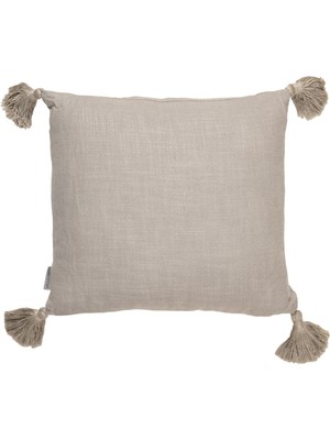 Mudo Home Alba Kırlent Püsküllü Krem 45X45