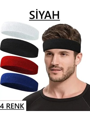 Tenax Fit Havlu Saç Bandı Ter Kafa Bandı Headband Tenis - Futbol - Basketbol Saç Bandı Sporcu Kafa Bandı 1 Adet