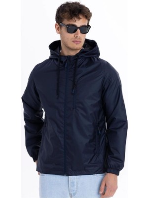 D1fference İçi Astarlı Su ve Rüzgar Geçirmez Erkek Cepli Yağmurluk