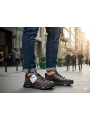 Dropland Erkek Günlük Mevsimlik Kışlık Hakiki Deri Siyah Ayakkabı Tpu Taban Ortopedik Bağcıklı