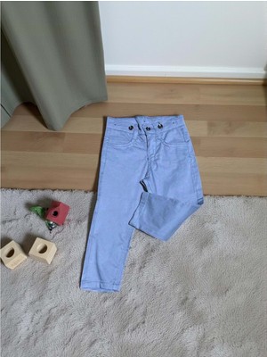 Rindo Kids Klasik Kesim Ince Gabardin Pantolon - RN25PNT-İNDIGO-5 Yaş Indigo