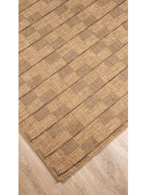 Saklı Home Bej Naturel Sisal Jüt Hasır Halı Yıkanabilir Kaymaz Taban Dokuma Makine Tozumaz Antibakteriyel