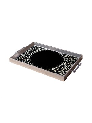 Storish Dekoratif Kulplu Tepsi ST-6036