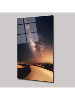 SteelArtDec Çöl ve Gökyüzü Manzarası - Cam Tablo - DEG0300