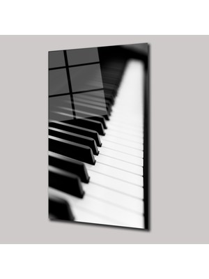 SteelArtDec Piyano Tuşları - Cam Tablo - DEG0264