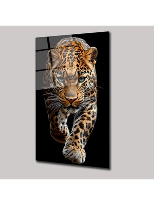 SteelArtDec Vahşi Pars 2 - Cam Tablo - DEG0202