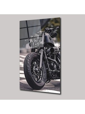 SteelArtDec Harley-Davıdson Motorsiklet - Cam Tablo - DEG0191
