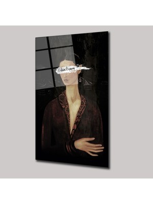 SteelArtDec I Don't Care - Cam Tablo - DEG0163