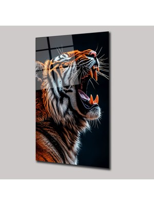 SteelArtDec Vahşi Kaplan - Cam Tablo - DEG0135