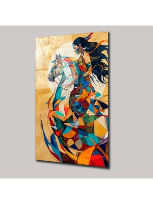 SteelArtDec Özgürlüğün Renkleri Illustratıon Art - Cam Tablo - DEG0144