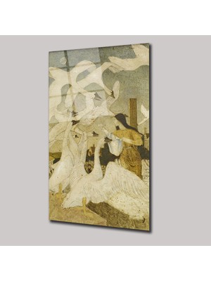 SteelArtDec Kuğuların Dansı - Cam Tablo - DEG0026