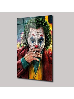 SteelArtDec Illüstrasyon Joker - Cam Tablo - DEG0039