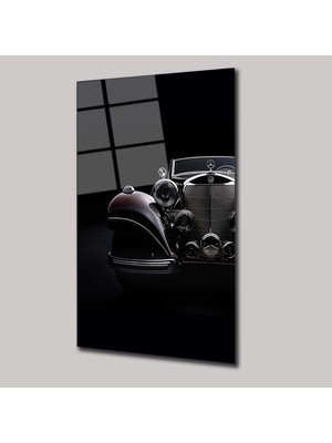 SteelArtDec Klasik Mercedes - Cam Tablo - DEG0033