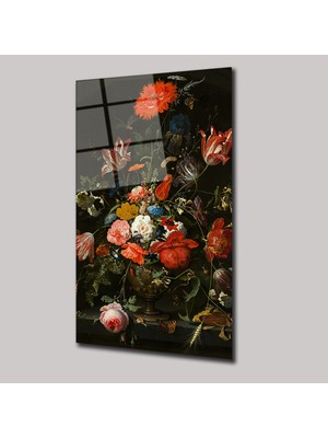 SteelArtDec Barok Çiçekler - Cam Tablo - DEG0056