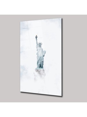 SteelArtDec Amerika Özgürlük Heykeli - Cam Tablo - DEG0276