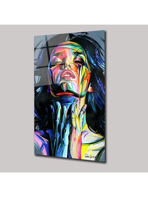 SteelArtDec Illustratıon Art Woman - Cam Tablo - DEG0116