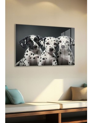 SteelArtDec Dalmaçyalı Yavru Köpek Cam Tablo