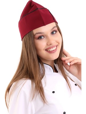Aşçı Kayık Kep - Bordo-Siyah Biye