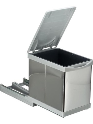 Toty 21700 Raylı Dolap Içi Çöp Kovası 16 Litre