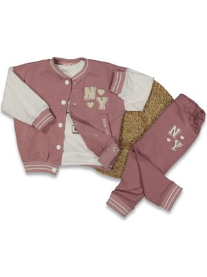 Necix's 243037 Kız Bebek Esence Ny Süzineli Kolej 3'lü Tulum