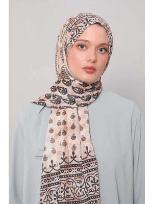 Levidor Yeşil Otantik Desen Pamuk Şal