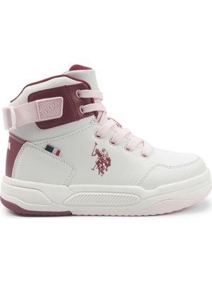 U.s. Polo Assn. Phıta Jr 5pr Beyaz Kız Çocuk High Sneaker