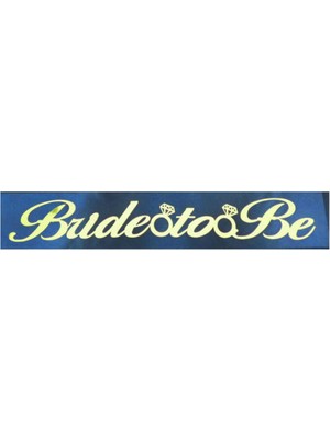 Hayaller Dükkanı Kuşak Kurdela Brıde To Be Siyah Altın Pk:1.5 mt