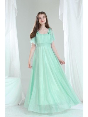 Giyinse Masal Kız Çocuk Abiye Yeşil