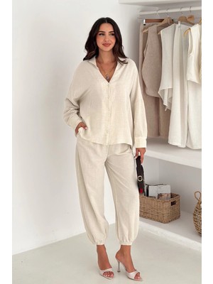 Gömlek Pantolon Takım Beyaz