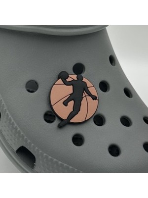 Balp Charm Terlik Süsü ve Aksesuarı , Çanta Süsü – Renkli Jibbitz Jordn Basket Görselli Figür Aksesuarı