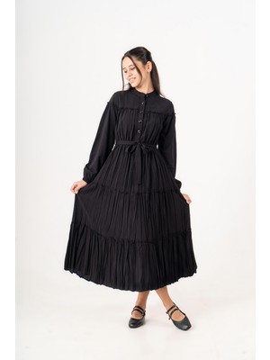 Giyinse Selya Kız Çocuk Elbise Siyah