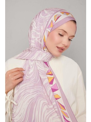 Lêvi D'or Leylak Zebra Desen Club Şal