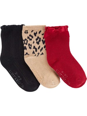 Carter's Küçük Kız Çocuk 3'lü Çorap Set