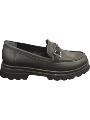 Ventes 581834Z Yumuşak Iç Pedli 3 cm Topuk Boyu Günlük Kadın Loafer Ayakkabı
