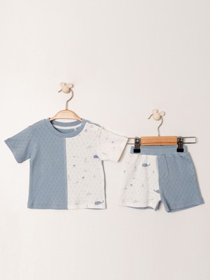 Kidaxi Jakarlı Baskılı Erkek 2li Takım