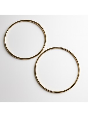 Prestij Boncuk Yuvarlak Altın Sarı Metal Çanta Sapı 12 cm Şık ve Dayanıklı Tasarım