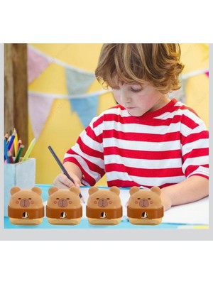 Cg Kids Capybara Hazneli Kalemtraş Süper Kalite (Isterseniz 1 Adet, 2 Adet, 4 Adet Alabilirsiniz)