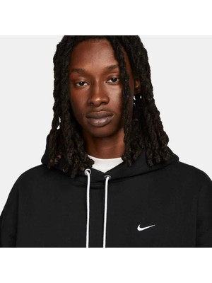 DX1355 010 Nike Solo Swoosh Fleece Pullover Hoodie Erkek Sweatshirt