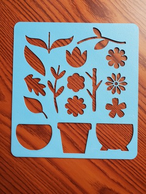 Casey Store Çiçek Bahçem Çizim Şablon Seti – Minik Sanatçılar Için Renkli Doğa Dünyası! 🌷🌿 | Ahşap, Duvar, Kumaş, Seramik Için Çok Amaçlı Şablon