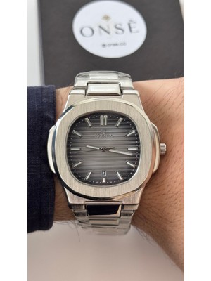 Eşref Tek Model Coliseum Çelik Saat Aktif Takvim Su Gçmz