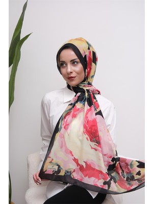 Eyşan İpek Watercolor Floral Desenli Dijital Soft Şal