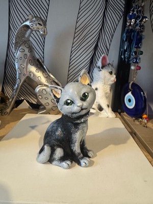 Atak Hediyelik Dekoratif Kedi Biblo Polyester