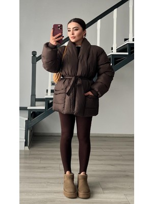 Oslove Kahve Ayaktan Geçmeli(Füzo) Tayt