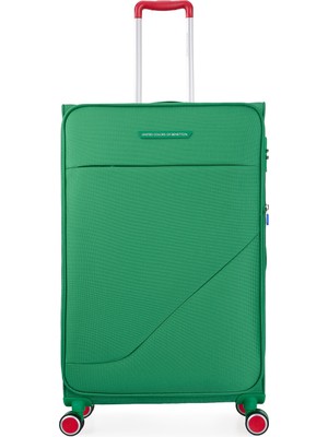 United Colors Of Benetton Benetton Ekstra Hafif Lüx Kumaş 8 Tekerlekli Büyük Boy Valiz