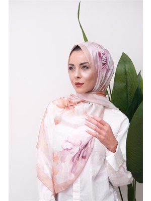 Eyşan İpek Art Bloom Suluboya Desenli Dijital Soft Şal