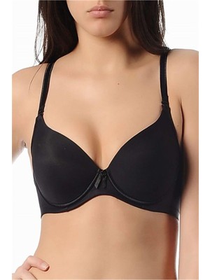 Yeni İnci Kadın Siyah Desteksiz Sütyen 6809